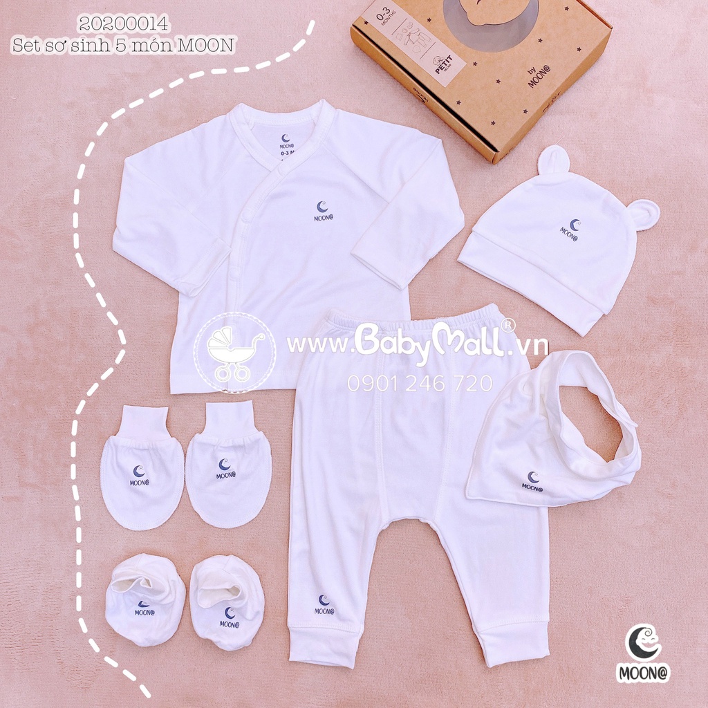 Set sơ sinh 5 chi tiết 0-3M MOONA