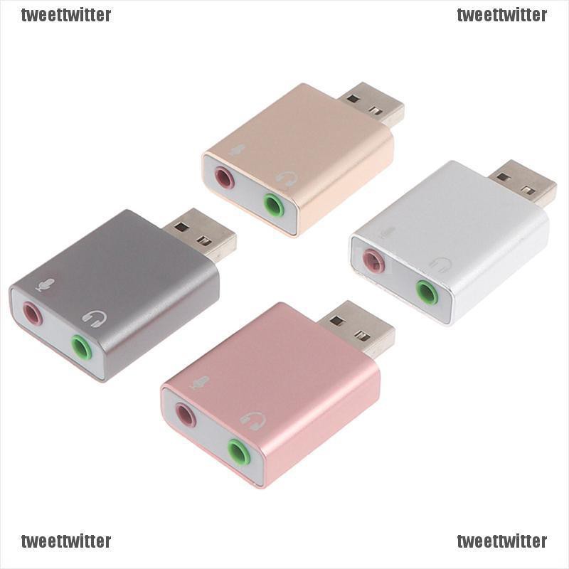 Đầu Chuyển Đổi Thẻ Âm Thanh 7.1 Usb 3.5mm 3d Cho Pc Laptop