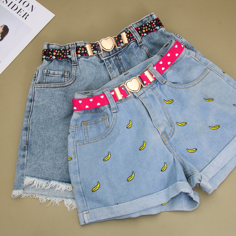 Thắt Lưng Co Giãn Mặt Trái Tim Thời Trang Cho Tuổi Teen