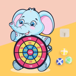 Đồ chơi cho bé gái và bé trai, đồ chơi thông minh, phi tiêu bóng gai ném dính tường hình con vật đáng yêu PT00