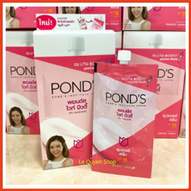 Kem Pond Gluta Boost Thái Lan dưỡng trắng, có thể dùng làm kem lót