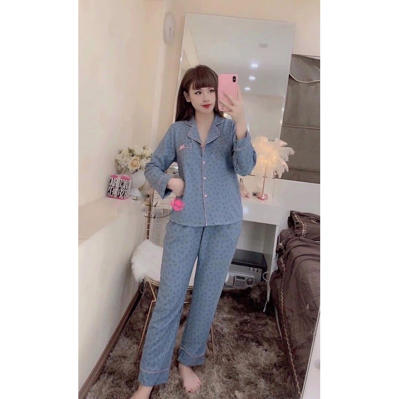 BỘ PIJAMA NHUNG TĂM SIÊU HÓT