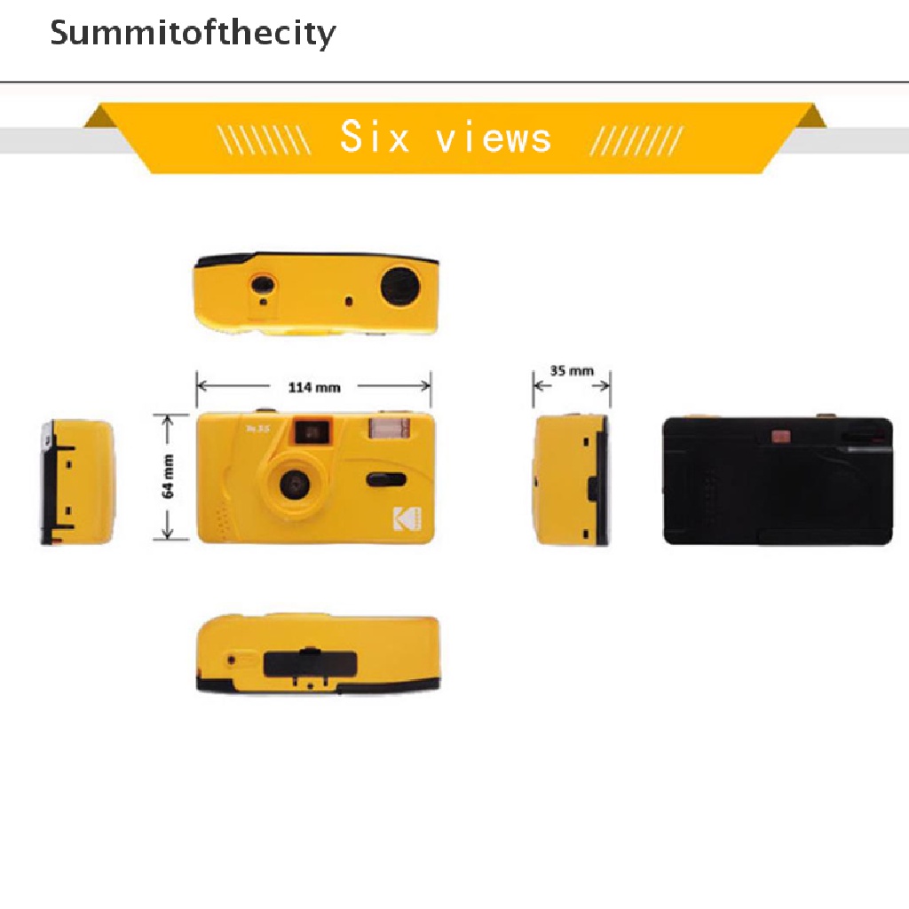 Máy Ảnh Phim Cổ Điển Kodak M35 35mm Có Thể Tái Sử Dụng Nhiều Lần Màu Hồng / Xanh Lá / Vàng / Tím