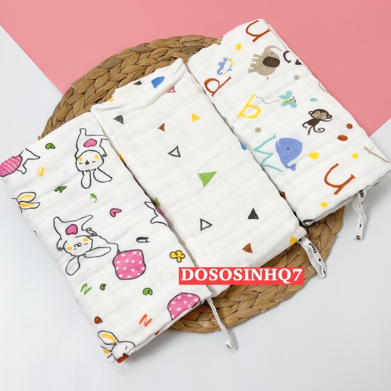 Khăn tắm 4 lớp cao cấp in hình Fany 80x80cm