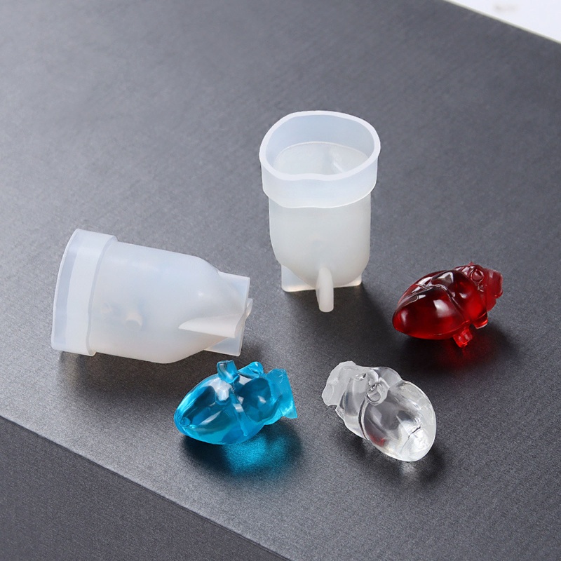 Khuôn làm kẹo đường hình bộ não trái tim và bộ não độc đáo DIY