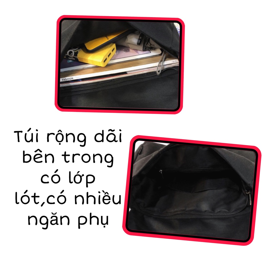Túi đeo chéo nam nữ, thiết kế basic, phong cách unisex, kiẻu dáng chuẩn Hàn Quốc - Hazis Store
