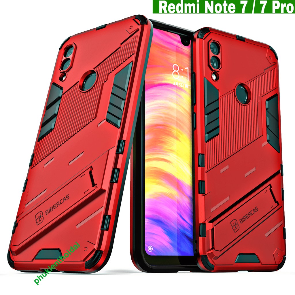 Ốp lưng Redmi Note 7 / 7 Pro / Note 11 Pro chống sốc Iron Man Ver 2 cao cấp siêu bền giá đỡ xem phim