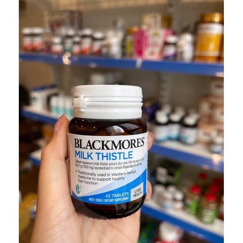 Viên uống hỗ trợ chức năng gan Blackmores Milk Thistle 42 viên, mẫu mới