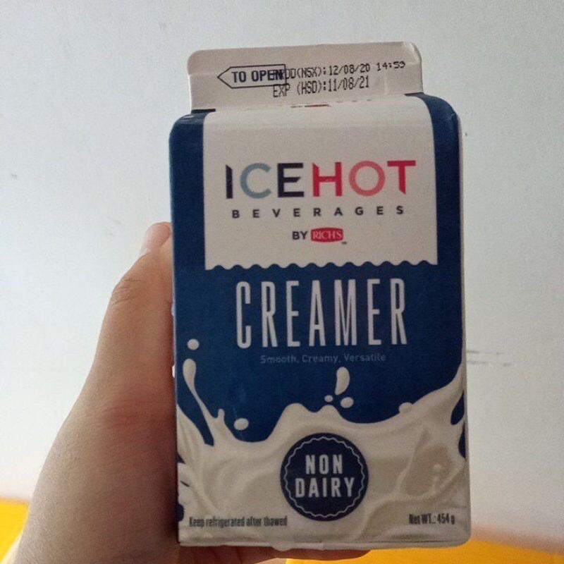 Kem Béo Thực Vật RICH'S LÙN/ ICEHOT 454G/Hộp, Kem Pha Chế Ontop, Topping Base, whipping Cream Anchor