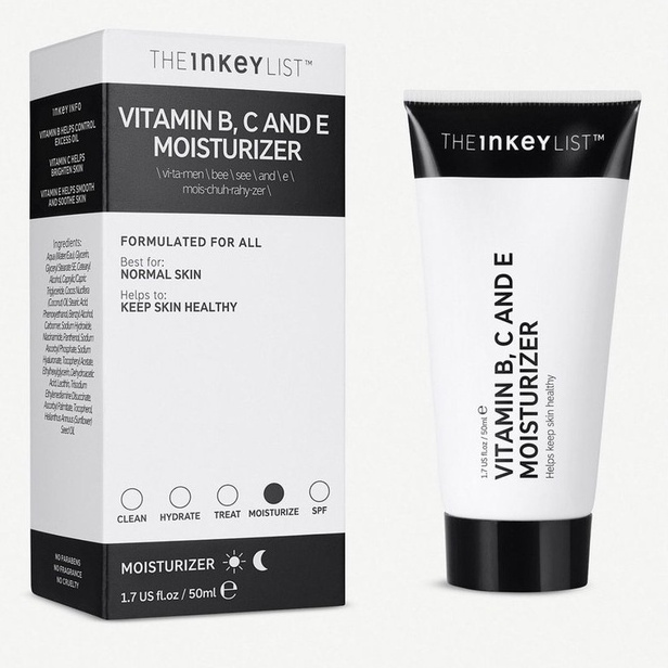Kem Dưỡng Ẩm The INKEY LIST Vitamin B, C And E Moisturizer sáng da cho da dầu mụn