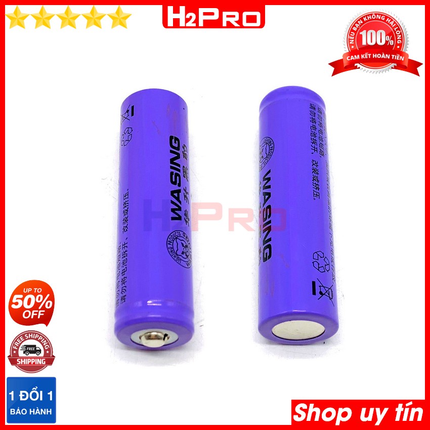 Pin sạc Wasing 18650 H2Pro 3.7V 2300mah cao cấp-chuẩn dung lượng (1 viên), pin sạc 18650 xịn-an toàn khi sử dụng