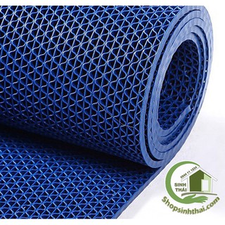 Thảm nhựa lưới chống trơn màu xanh dương Khổ 120cm - Chọn kích thước