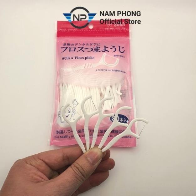 Tăm chỉ nha khoa, sợi nhỏ, siêu dai, chăm sóc vệ sinh răng miệng an toàn