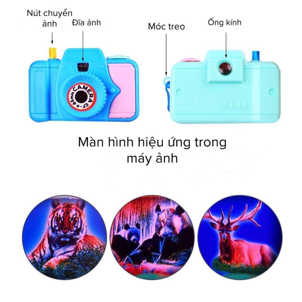 Máy ảnh mini hình động vật ngộ ngĩnh cho bé