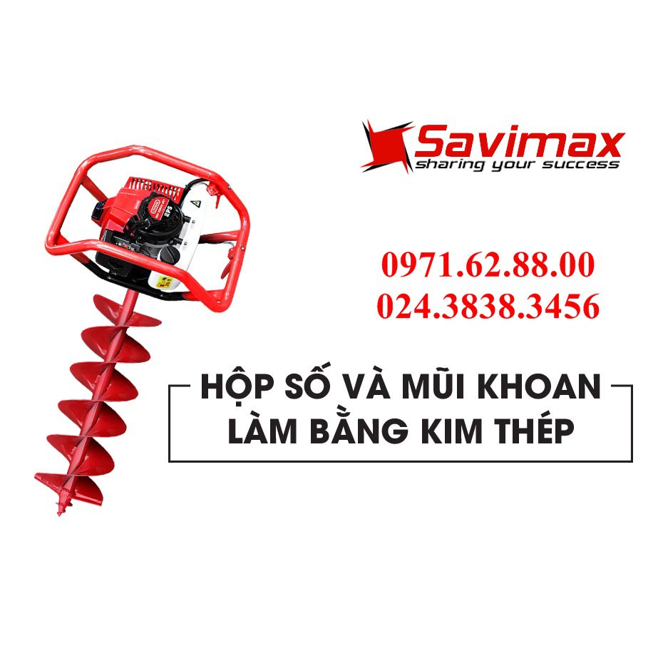 Mũi khoan đất chính hãng OSHIMA đường kính 300mm dài 800mm ( tặng nhớt 2 thì Oshima )