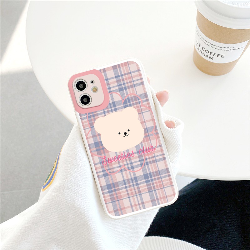 ỐP LƯNG IPHONE caro tim ❣  gấu   đáng yêu ốp iphone 12 pro/13pro/13promax/7/7+/8/8+/X/XS/XSM/11/11PMROMAX tr205