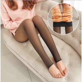 Quần Tất 3D Lót Nỉ Lông, Quần Tất Đánh Lừa Thị Giác Siêu Ấm