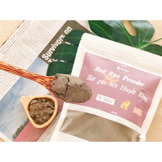 Bột gạo lứt - bột gạo lứt huyết rồng mè đen hữu cơ - red rice powder with black sesame