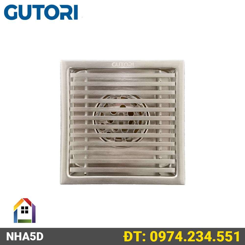 Phễu thoát sàn ngăn mùi 11x11cm Gutori DS1103B - Thoát sàn Inox su304