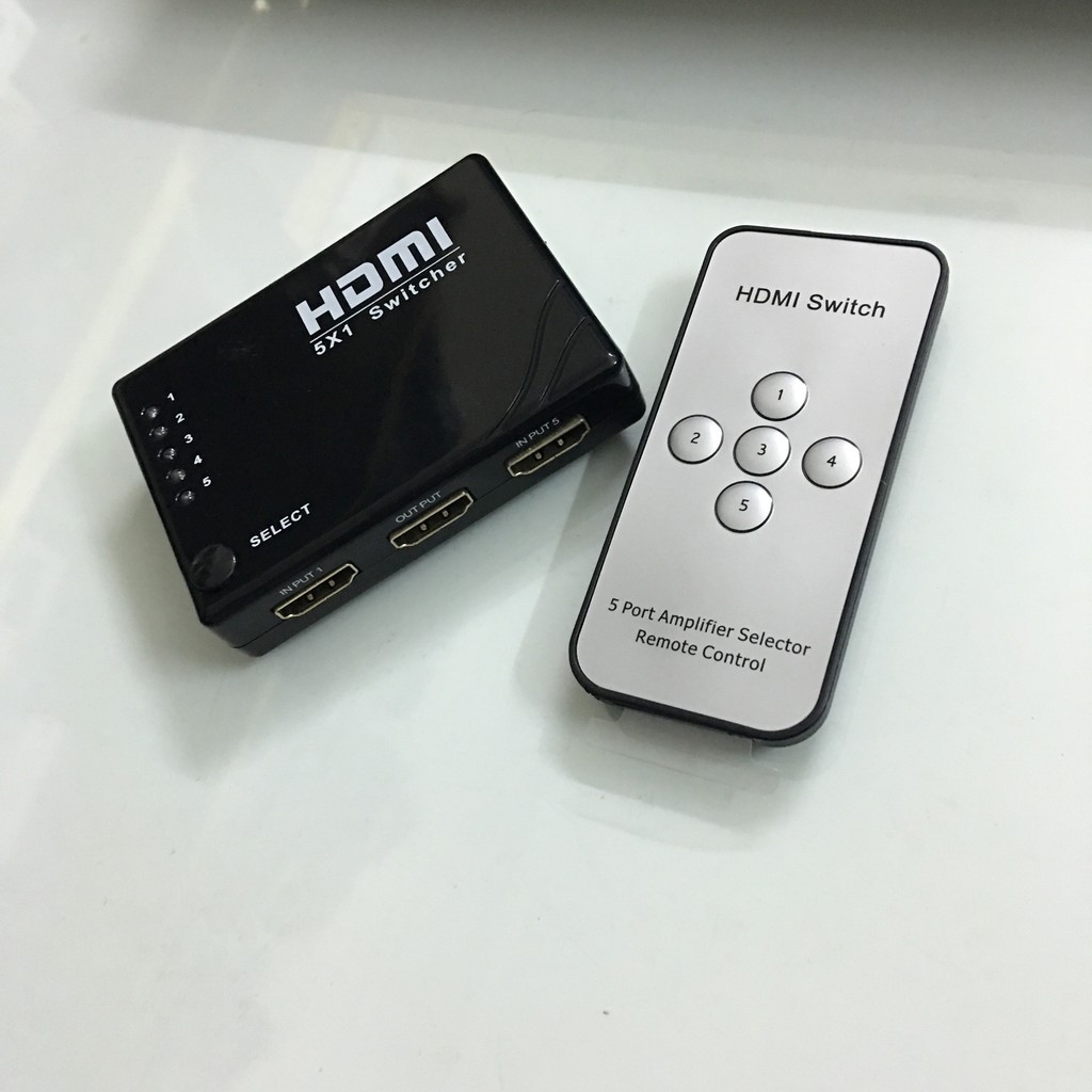 Bộ gộp HDMI 5 vào 1 ra có điều khiển