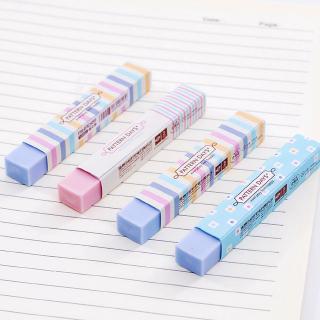 Tẩy nhiều màu sắc họa tiết kẻ sọc dễ thương