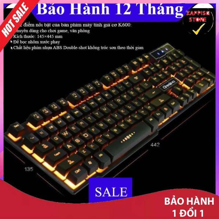 ✔️BÀN PHÍM MÁY TÍNH CÓ ĐÈN K600  Bảo hành 12 tháng  - Bảo hành 1 đổi 1