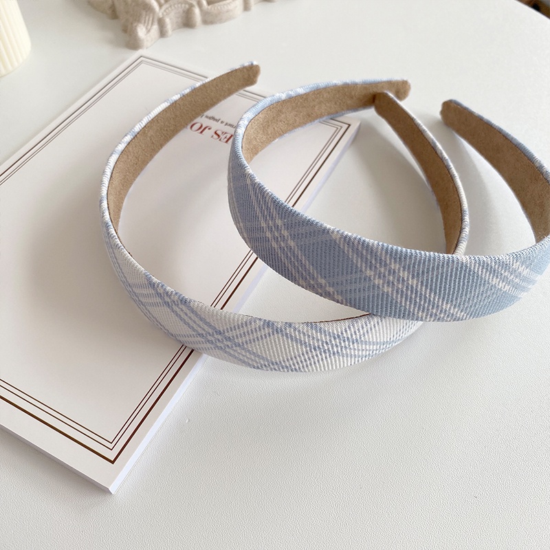 Dây Buộc Tóc In Họa Tiết Hoa Xanh Dương Phong Cách Hàn Quốc Thời Trang Cho Nữ