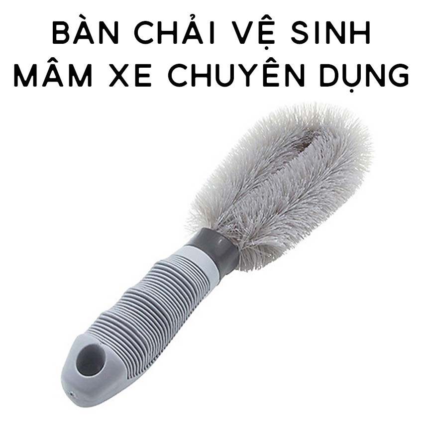 Cọ Chà Mâm Bánh Xe Chuyên Dụng, Chà Rửa Sạch Bụi Bẩn Trên Mân Bánh Xe, Dụng Cụ Rửa Xe Ô Tô