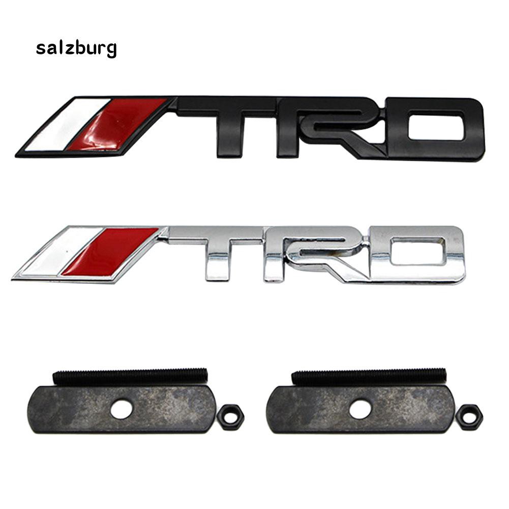 Logo in chữ TRD 3D cho xe hơi