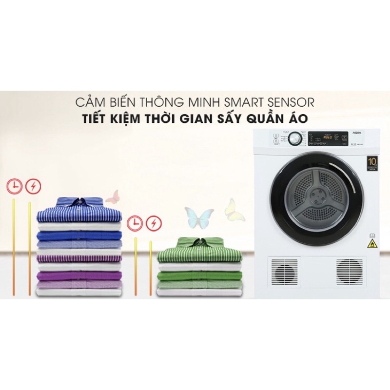 Máy sấy thông hơi Aqua 7 Kg AQH-V700FW
