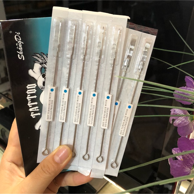 Kim+ ngòi 9m1 đánh bóng ngang chấm xanh anbolo