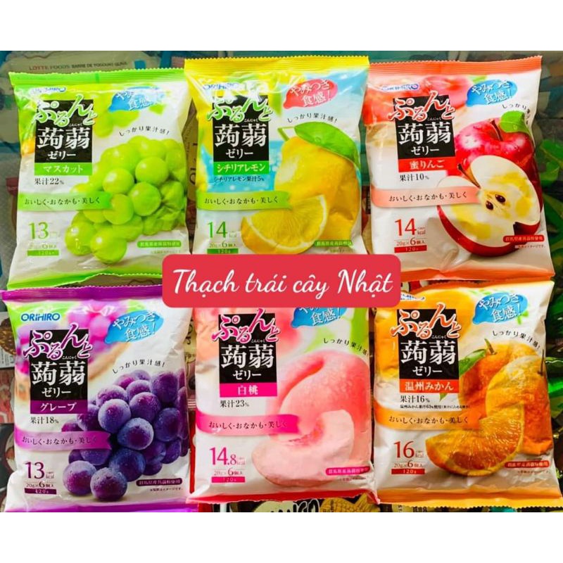 Thạch trái cây Orihiro Nhật (Date T11 &T12.2022)