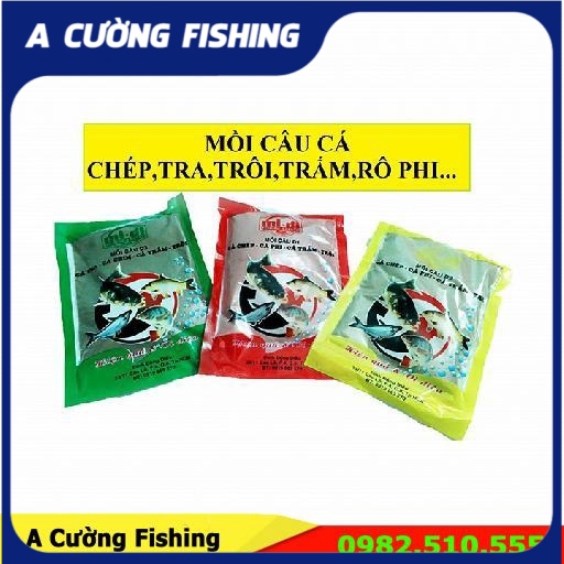 Mồi câu cá Chép, trắm, phi, trôi d1 d2 d3- A Cường Fishing