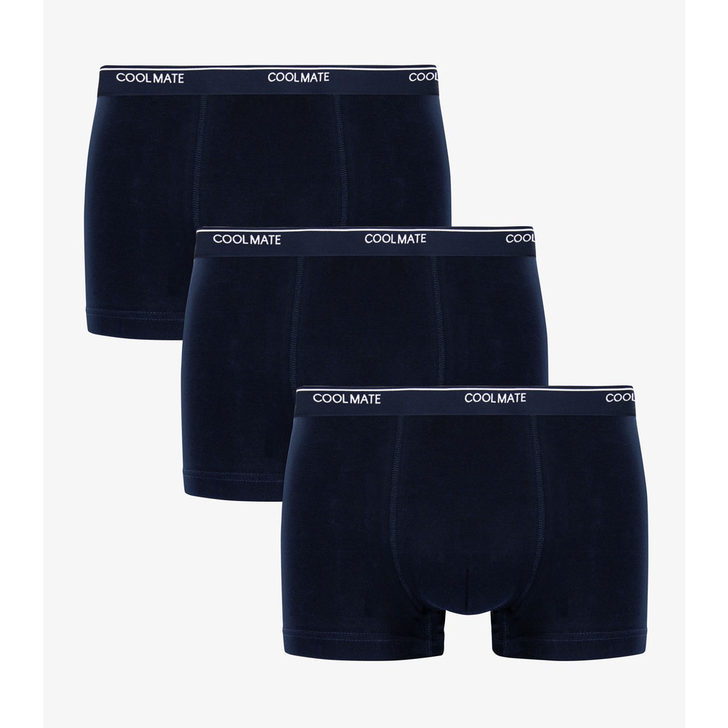 Combo 03 quần lót nam trunk Cotton Compact siêu mát S2 thương hiệu Coolmate - Hàng nhập khẩu