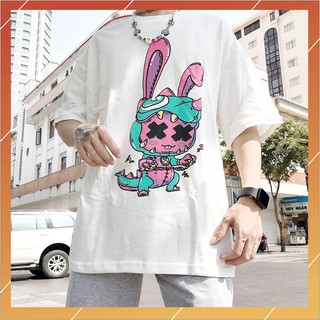 Áo thun thỏ rawr rabbit unisex, áo thun 5d thỏ rawr rabbit 2 màu unisex, form to, chất thun siêu mát