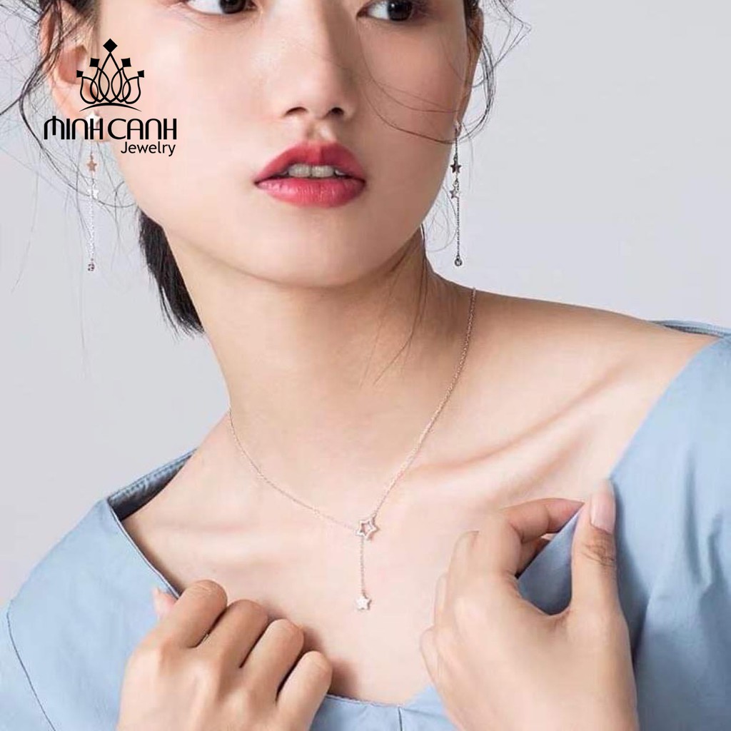 Dây Chuyền Bạc Ta Ngôi Sao Đôi - Minh Canh Jewelry