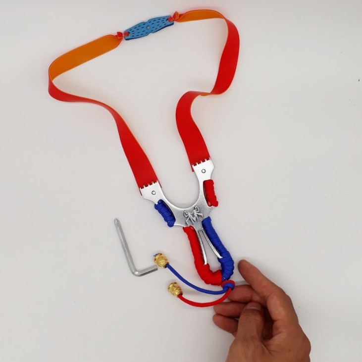 NÁ CAO SU NHÊN XOÁY ỐC KIM LOẠI CHẠC 7.5 - 2 BỘ DÂY NÁ CAO SU