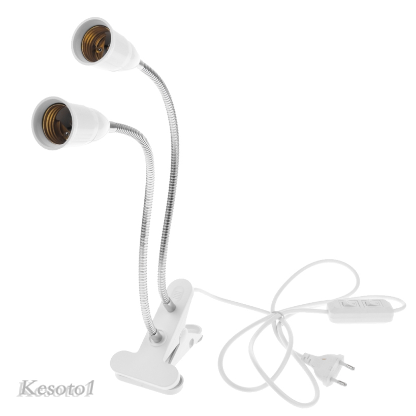 Giá Đỡ Đèn LED Trồng Cây Hai Đầu Cắm EU Linh Hoạt E27