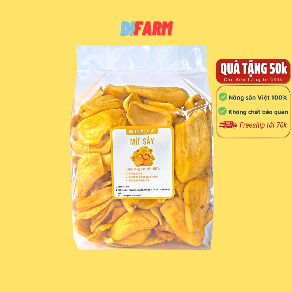 Mít sấy khô nguyên cánh loại 1 không đường giòn ngọt tự nhiên 500gr NutiFarm hoa quả sấy đặc sản đà lạt