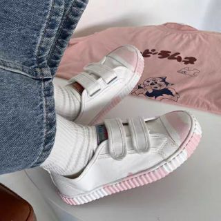 Giày ulzzang vải quai dán siêu cute (order)