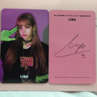 Selfie Card Lisa (Pink ver.) Album Square Up