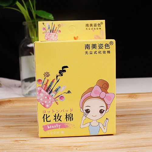 🌺Hộp 100 bông tẩy trang cotton dùng một lần tiện dụng