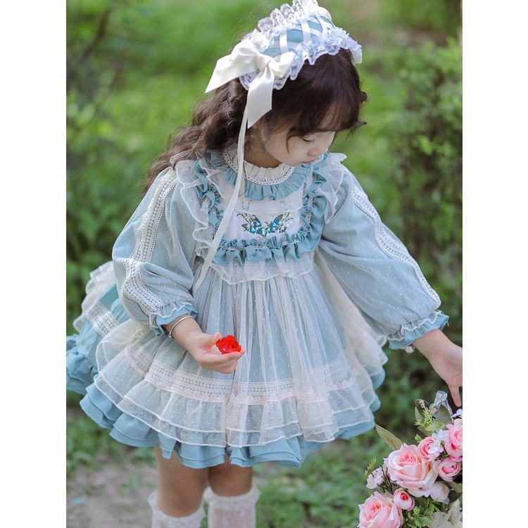 Đầm Công Chúa Lolita Thời Trang Mùa Thu Cho Bé Gái