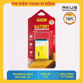Pin Nokia AKUS - 4C (Hàng chính hãng - Bảo hành 12 tháng)