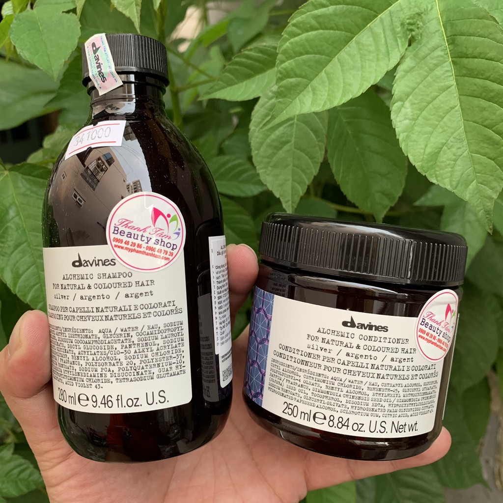 🇮🇹Davines🇮🇹 Gội xả Davines Alchemic cho tóc nhuộm Bạch kim 280ml/250ml