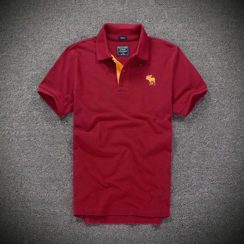 Áo thun Polo Abercrombie Red icon [100% cotton xịn đẹp]