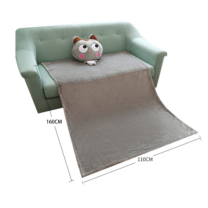 Bộ chăn gối hình mèo 2in1- Bộ chăn gối ngủ văn phòng hình mèo cute, chất nỉ ấm dài rộng. GIAO MÀU NGẪU NHIÊN