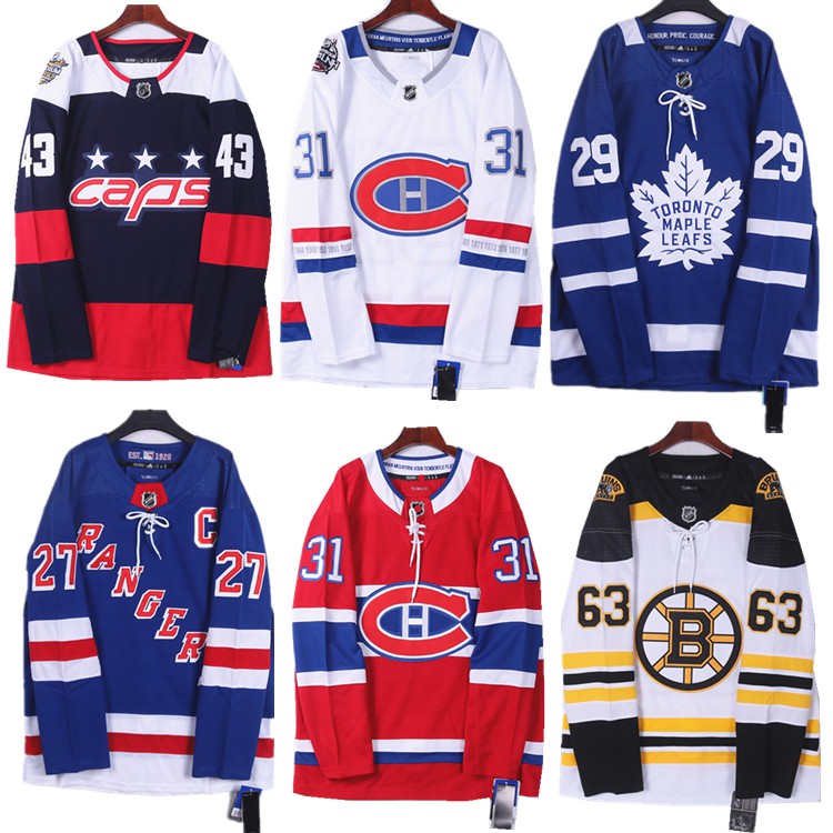 Nhl Ice Hockey Jersey Khúc côn cầu Hip Hop Ice Khúc côn cầu Jersey Street Skateboard hiphop Jersey b
