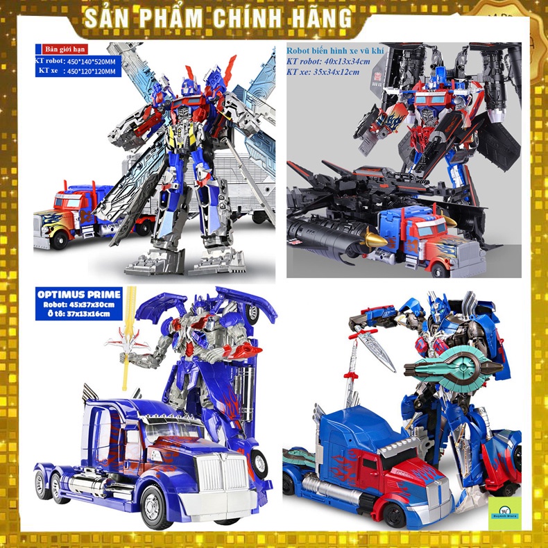 Robot biến hình Transformer Full mẫu Optimus nhựa ABS cao cấp- Món quà tặng bé yêu