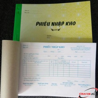 PHIẾU NHẬP HOẶC XUẤT KHO 3 LIÊN 16*20